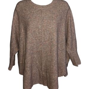 Lou & Grey For Loft Lavender Marbled Pullover Sweater